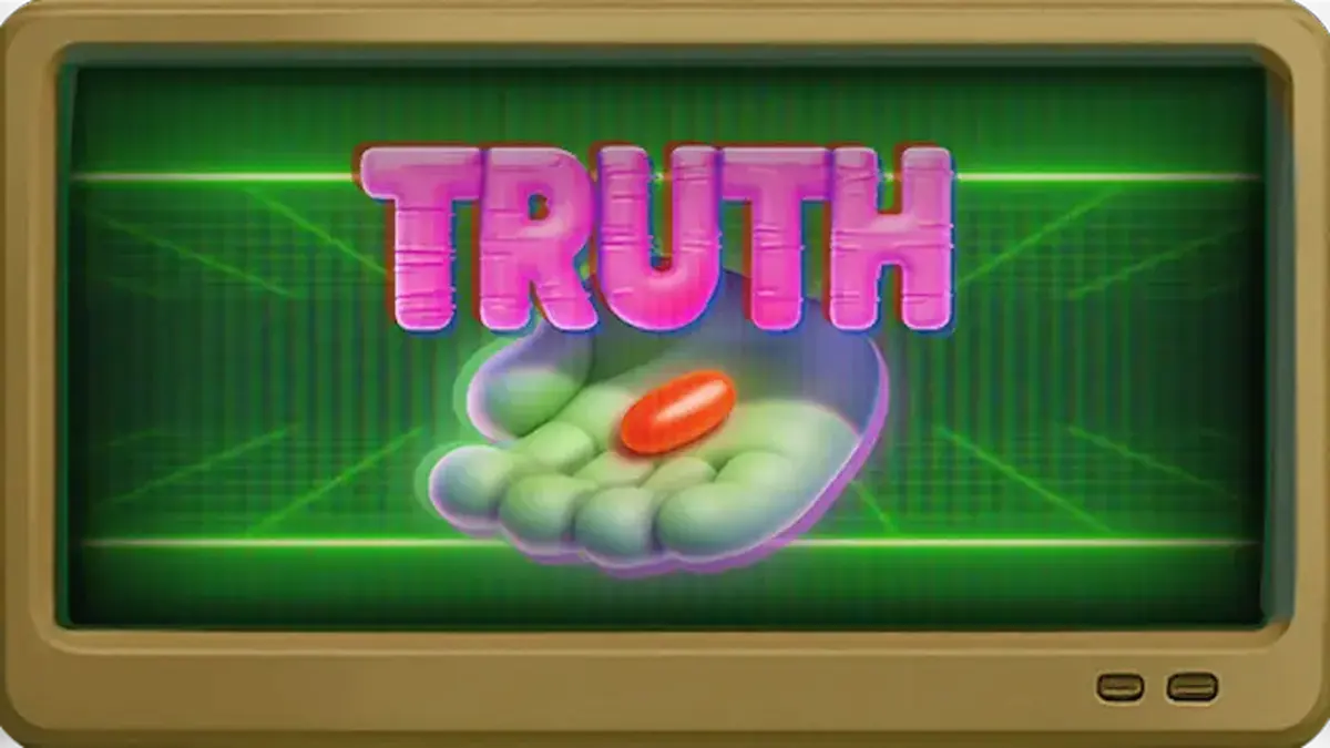 Truth Shady Lady slot machine interface featuring conspiracy themes